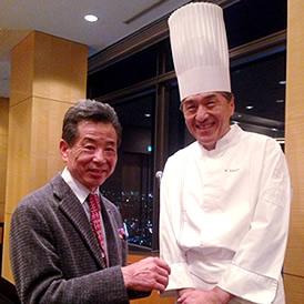 根岸会長と福田祥料理長