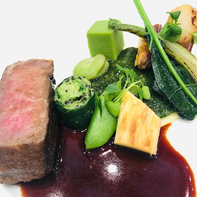 厚切りサーロインのロースト