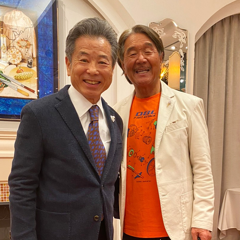 根岸会長と坂井オーナーシェフ