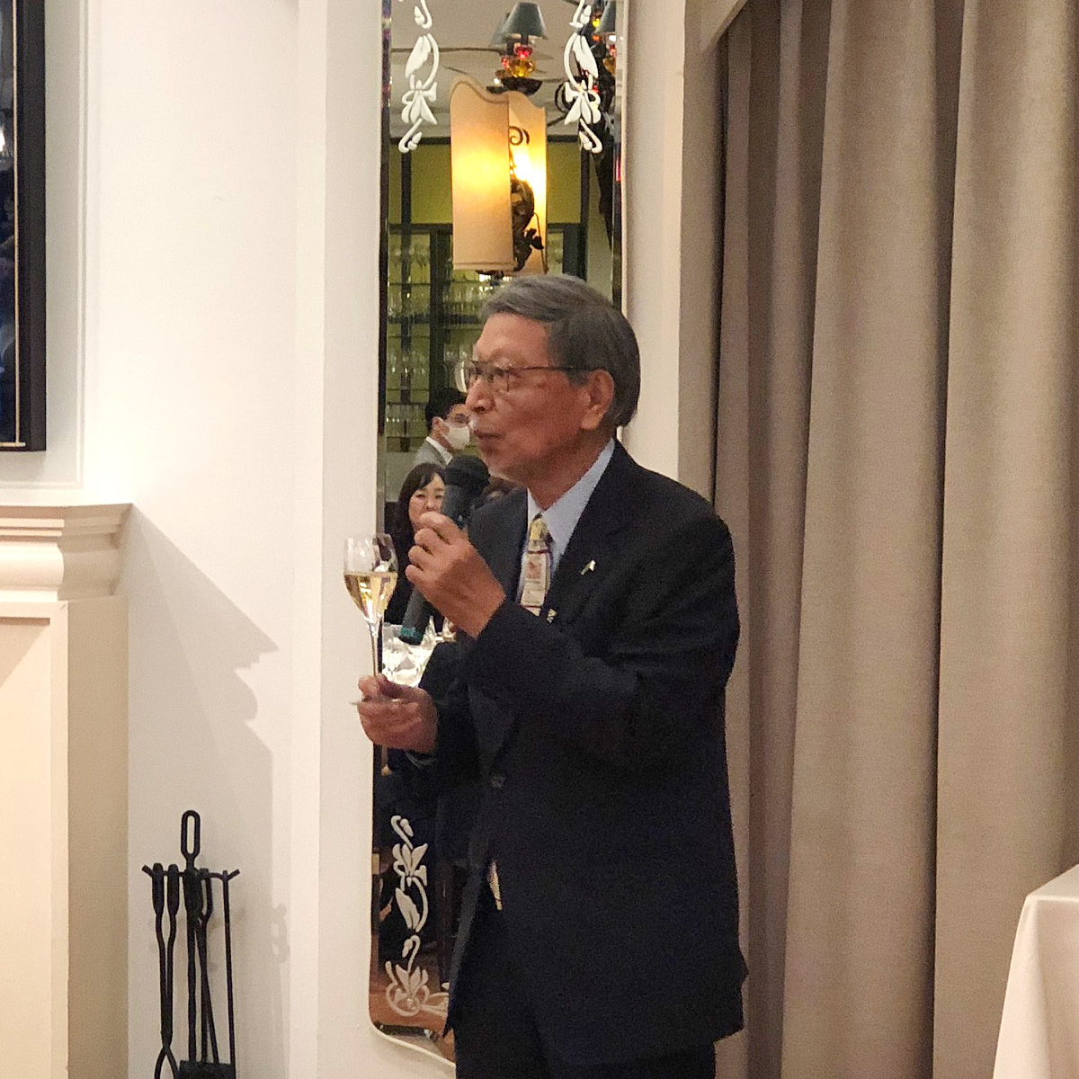 松石顧問の乾杯