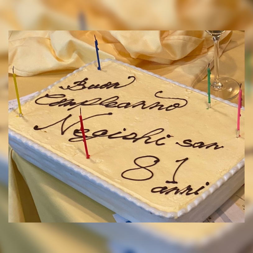 会長の誕生日を祝って